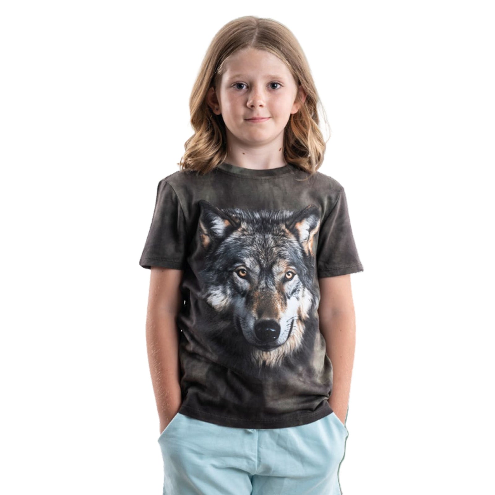 Wolf Face Tee Shirt - Youth