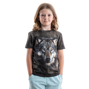 Wolf Face Tee Shirt - Youth