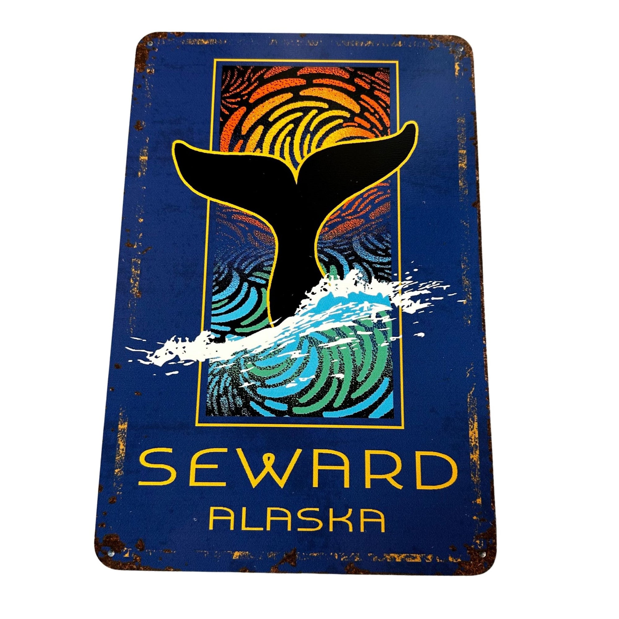 Whitewater Wave Tin Sign