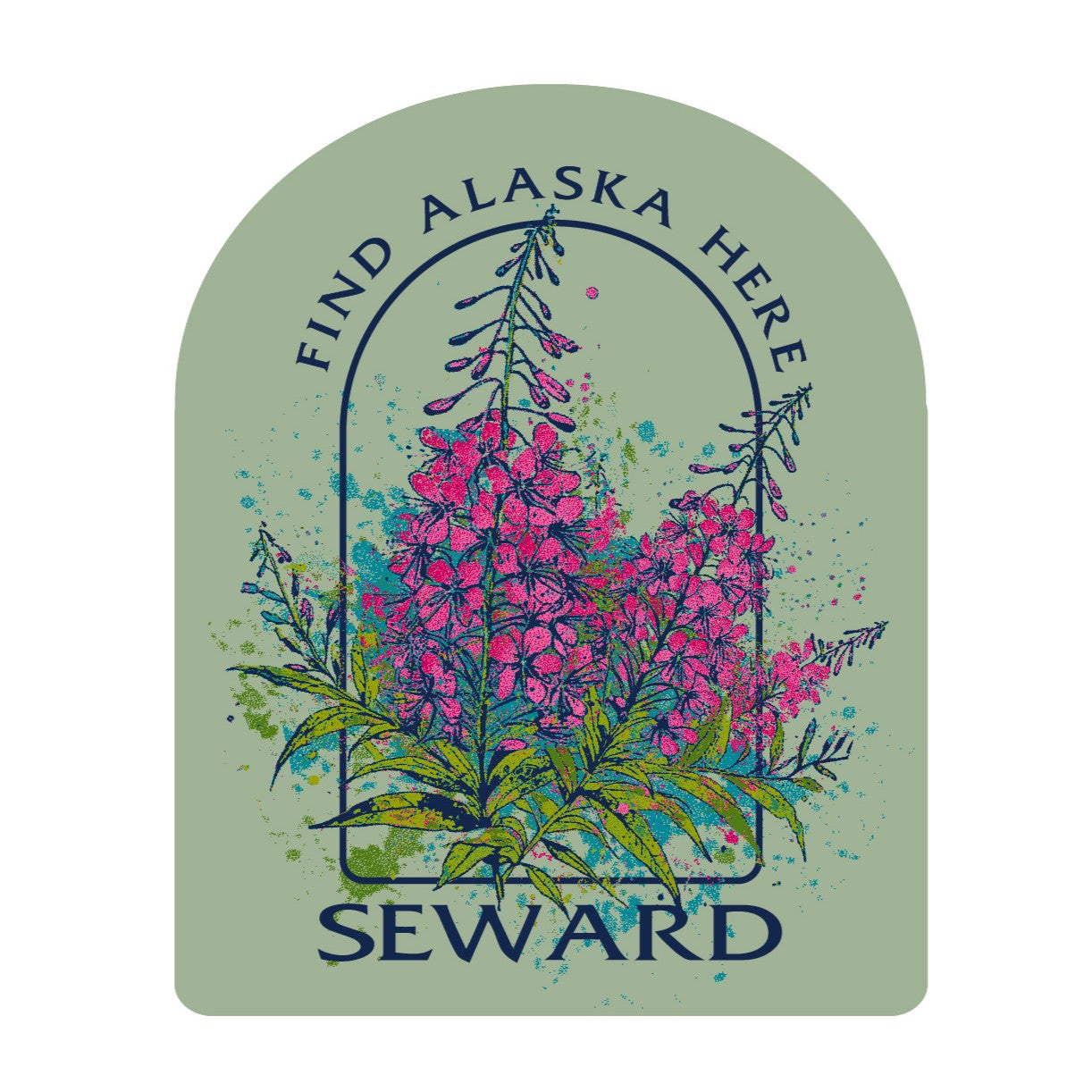 Fireweed Splash Sticker