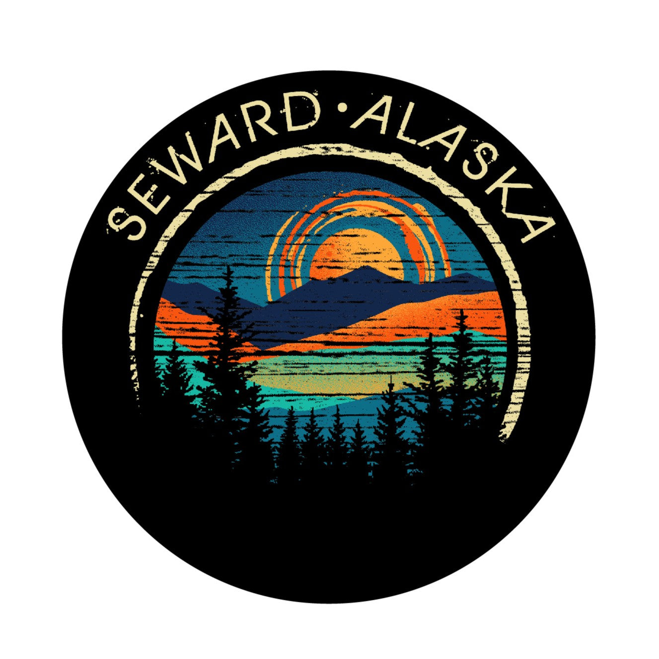Seward Sunrise Sticker