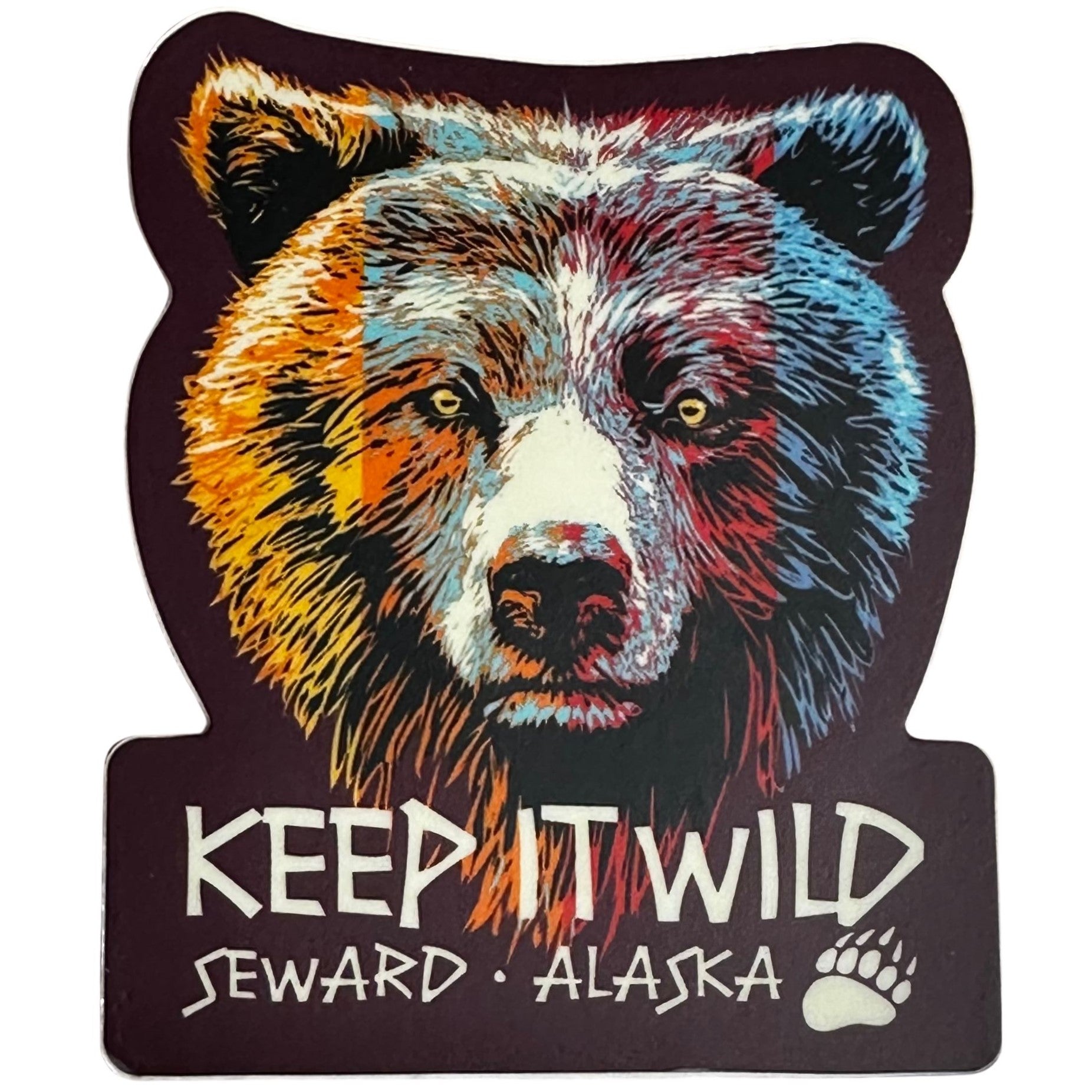 Wild Paint Grizzly Sticker