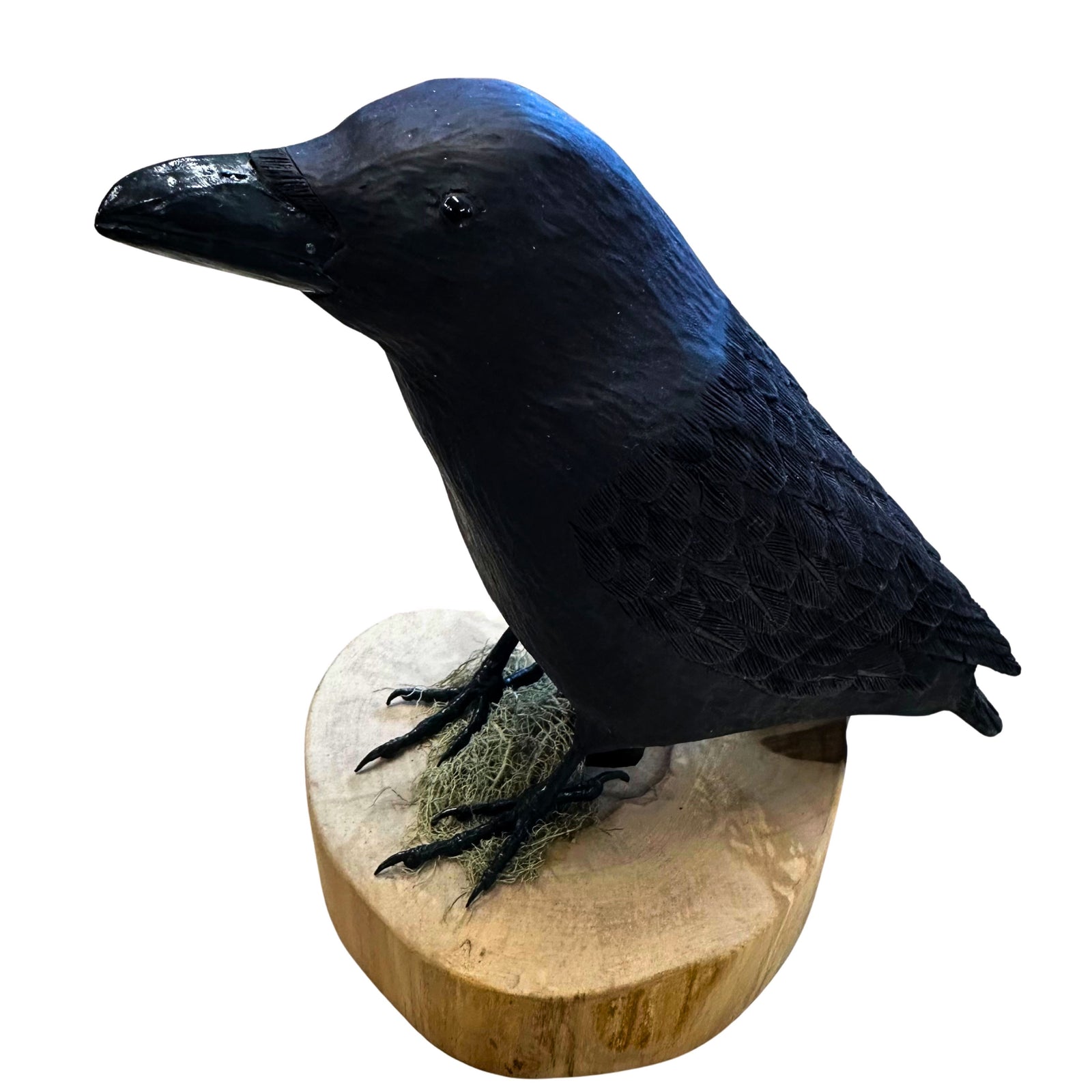 Raven Wood Carving