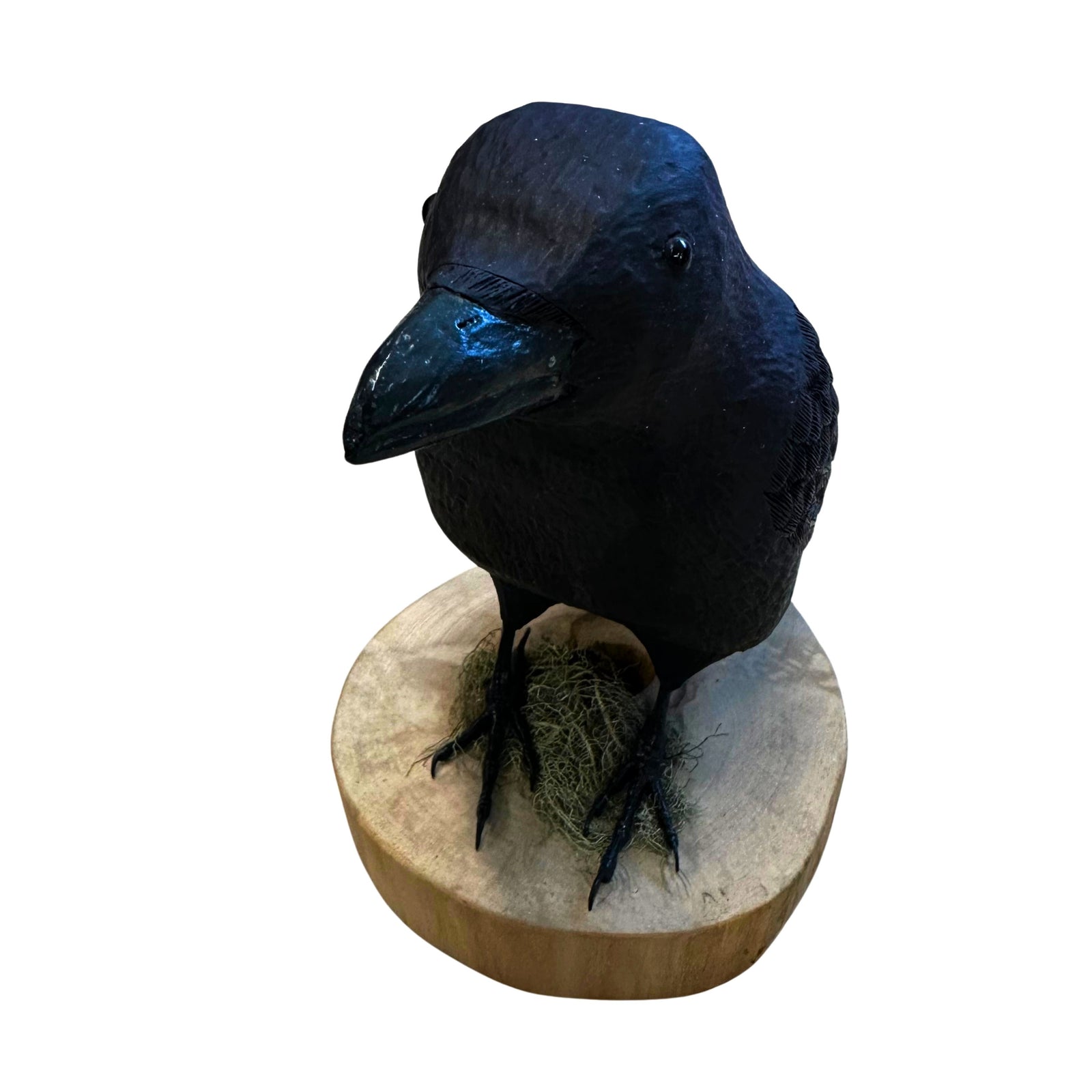 Raven Wood Carving