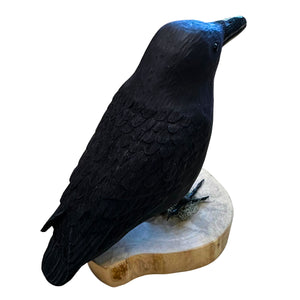 Raven Wood Carving