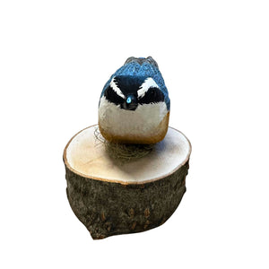 Red Breasted Nuthatch Wood Carving