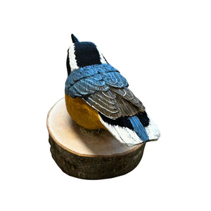 Red Breasted Nuthatch Wood Carving