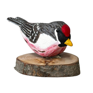 Redpoll Wood Carved