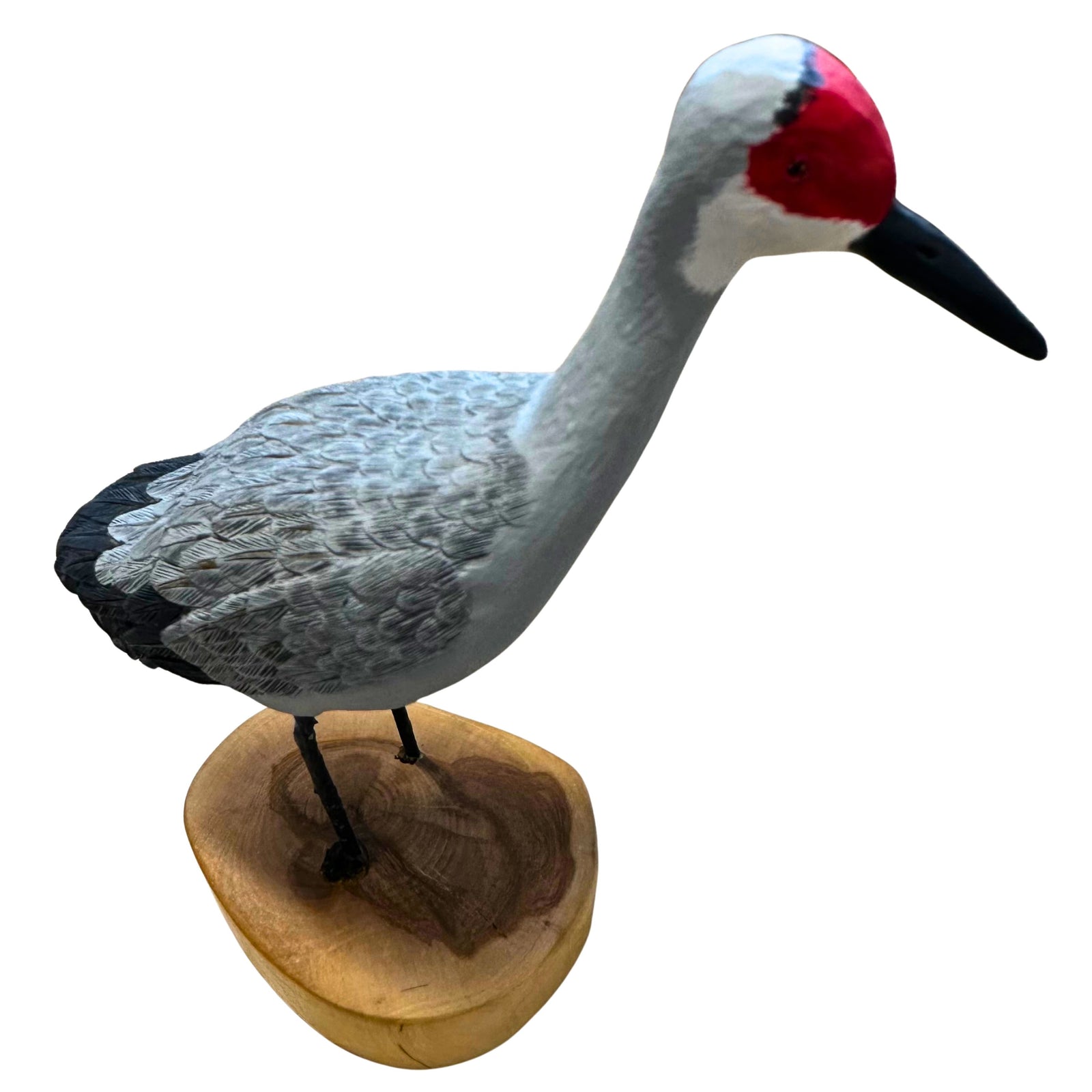 Sandhill Crane Wood Carving