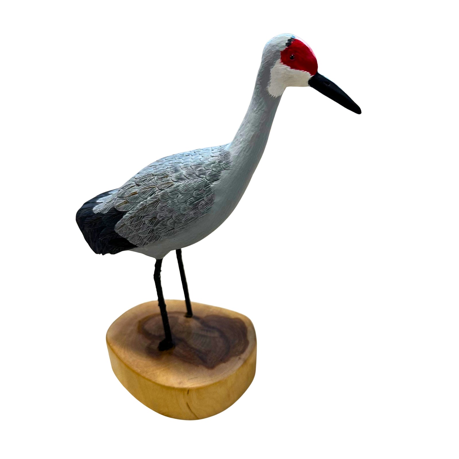 Sandhill Crane Wood Carving
