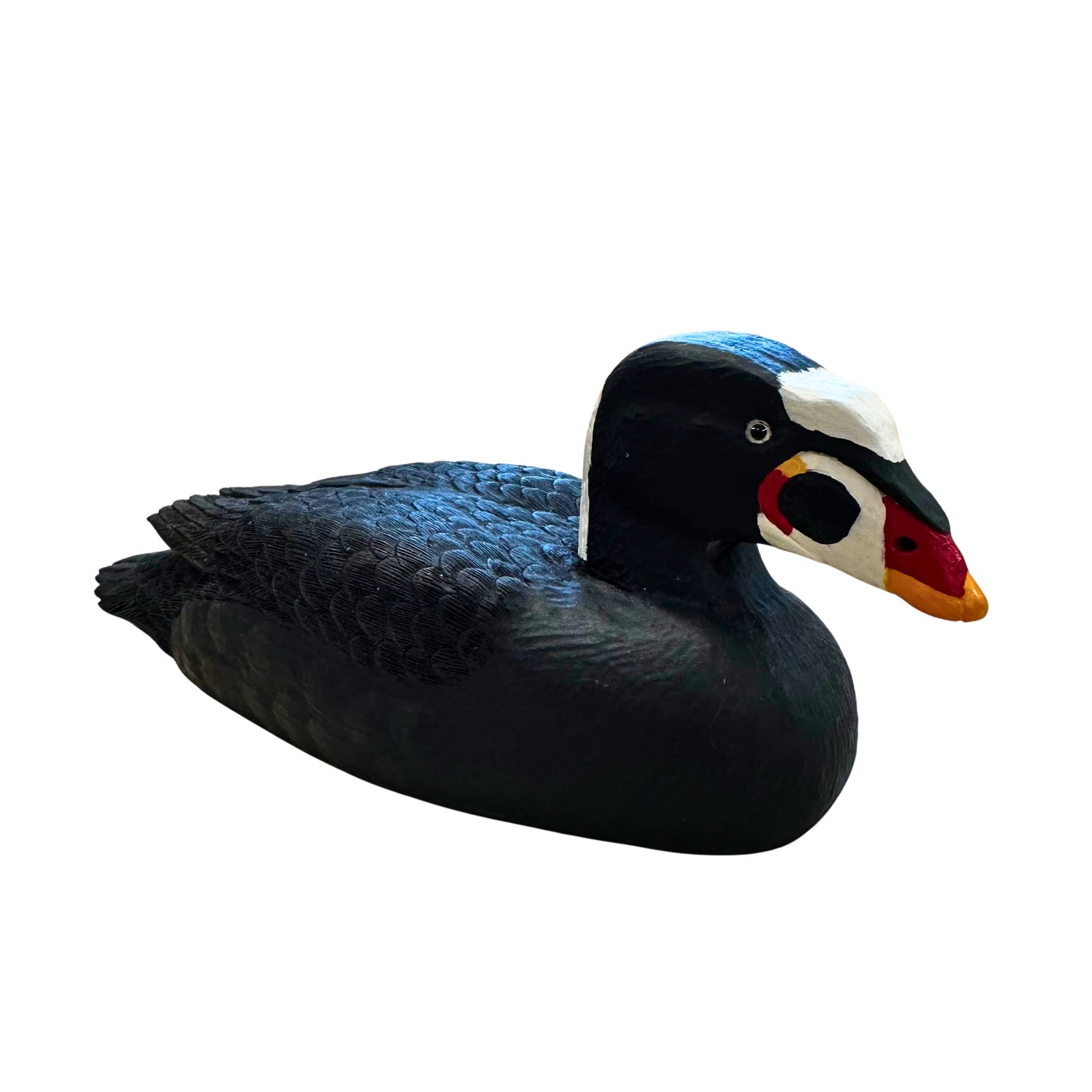Surf Scoter Wood Carving