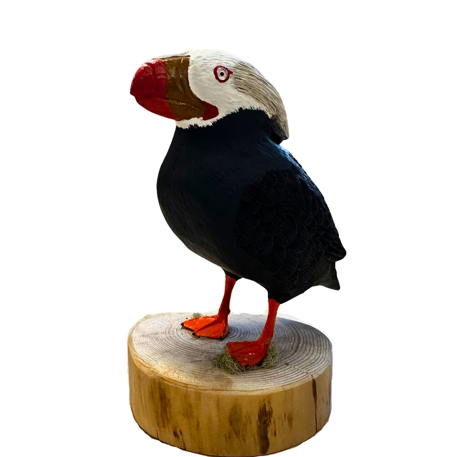 Tufted Puffin Wood Carving