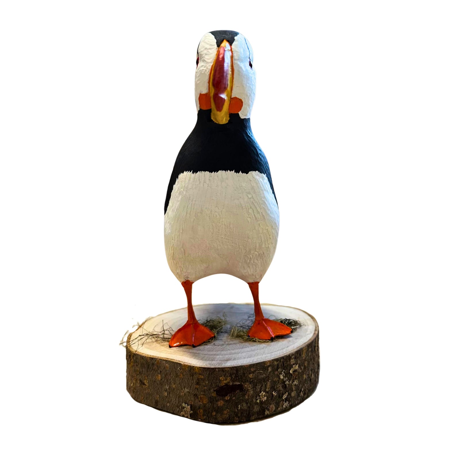 Horned Puffin Wood Carving