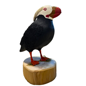 Tufted Puffin Wood Carving