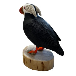 Tufted Puffin Wood Carving