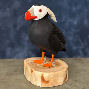 Tufted Puffin Wood Carving