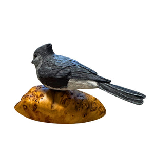Tufted Titmouse Wood Carving