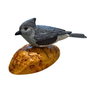 Tufted Titmouse Wood Carving