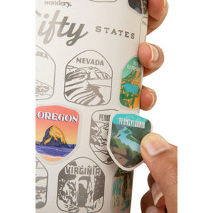 Fifty States Bucket List Water Bottle