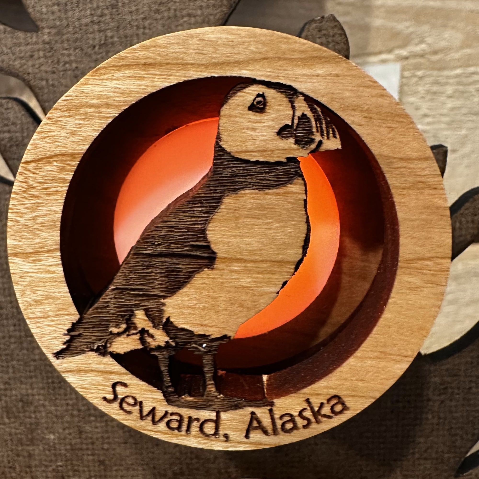 Seward AK Puffin Glow light