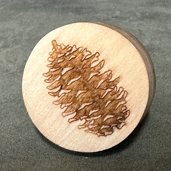 Pinecone Wood Wine Stop Forests, Tides, and Treasures
