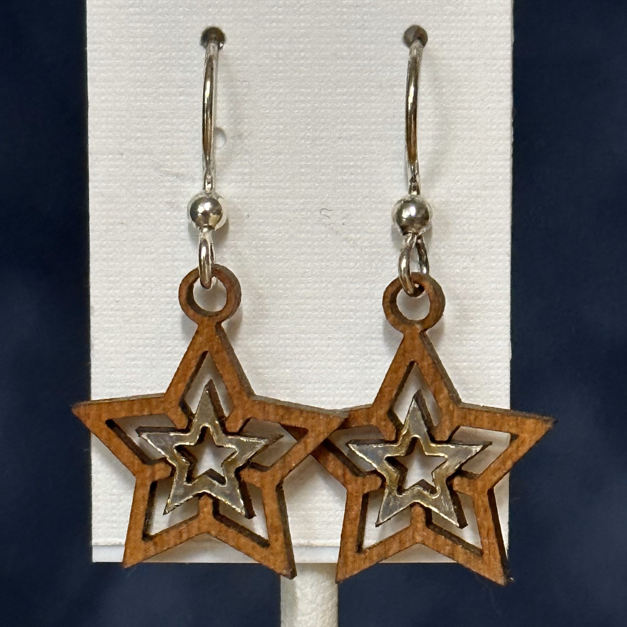 Double Star Twig Earrings