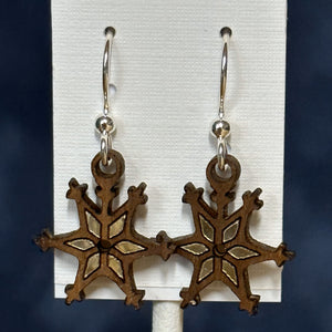Snowflake Twig Earrings