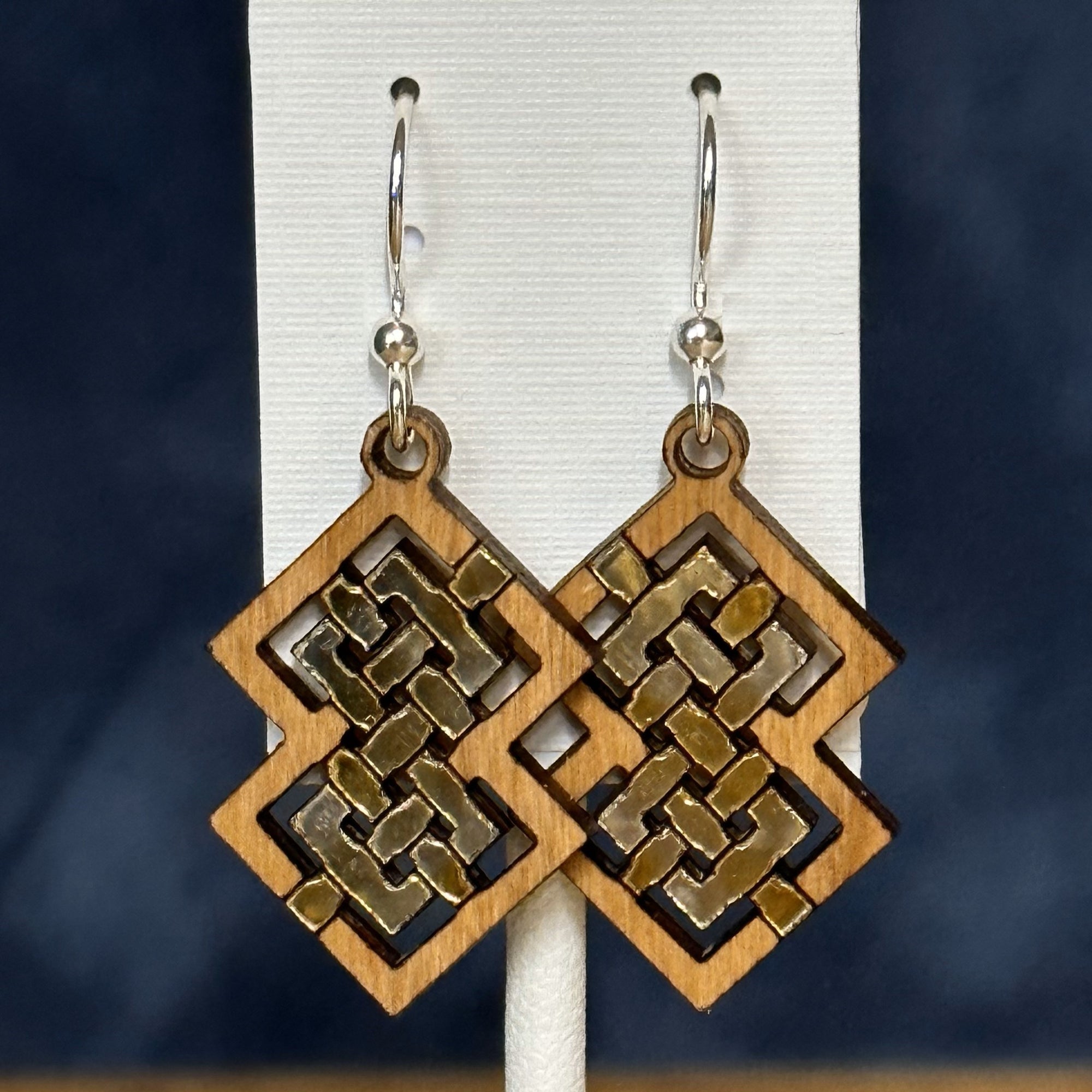Squares Geometric Twig Earrings