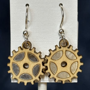 Steampunk Twig Earrings