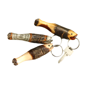 Alaska Wood Fish Keychain