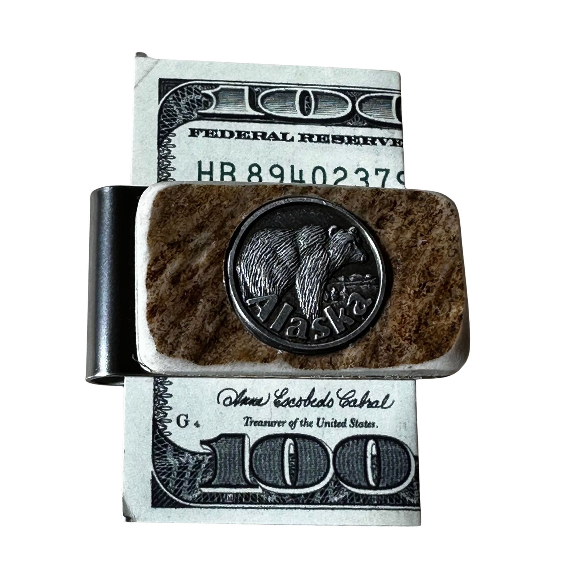 Moose Antler Money Clip