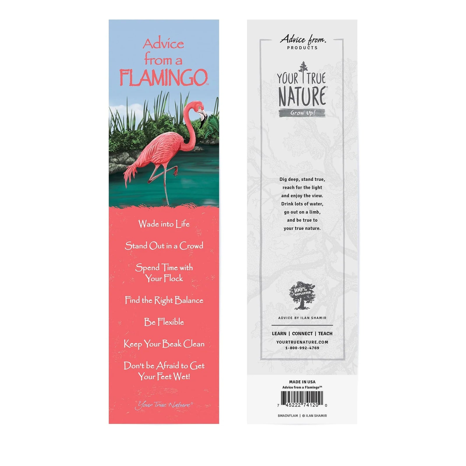 Advice from a Flamingo Bookmark