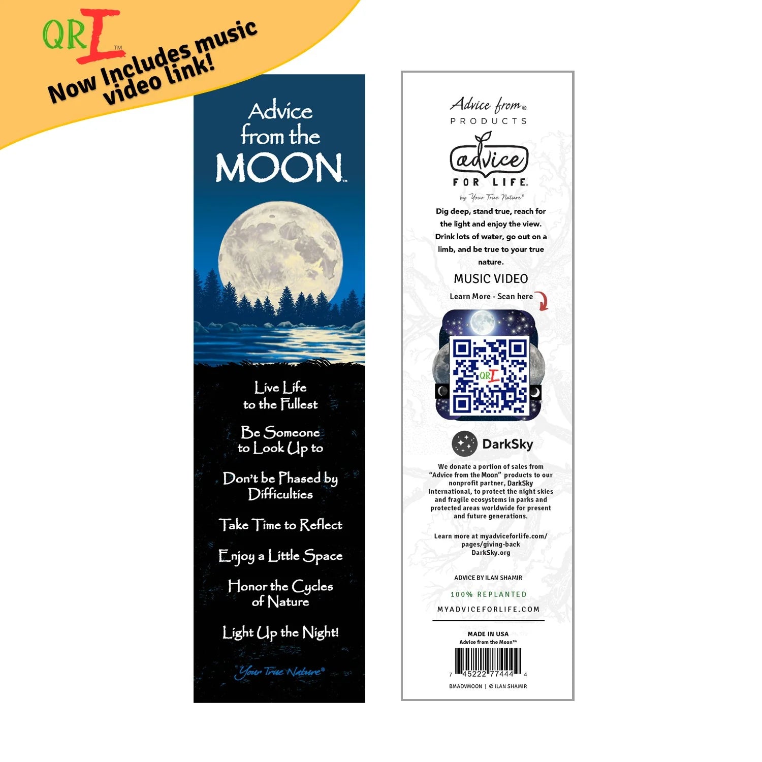 Advice from the Moon Bookmark