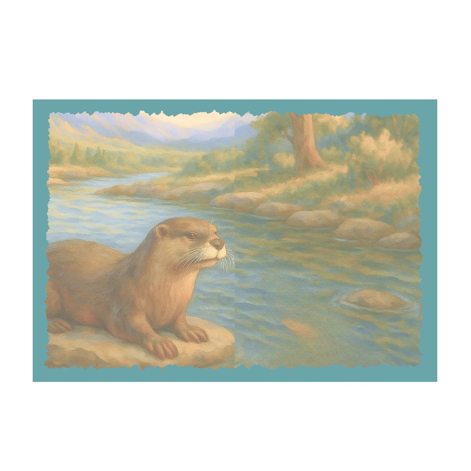 Advice from Rivers and Otters Greeting Card