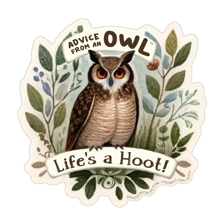 Advice from a Owl Sticker - Gallery Collection