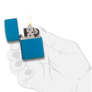 Classic High Polish Blue Lighter