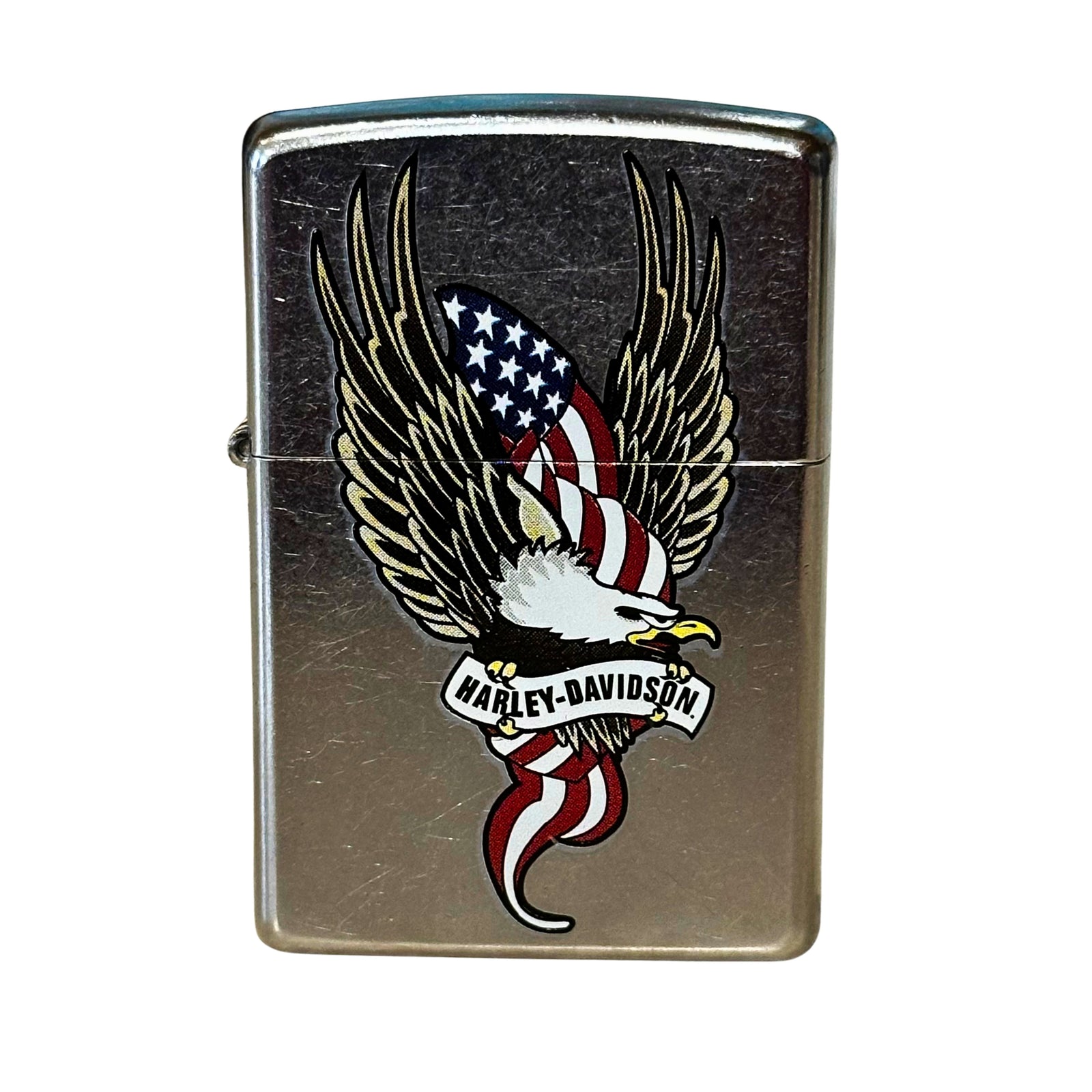 Harley-Davidson Silver Flag & Eagle Lighter
