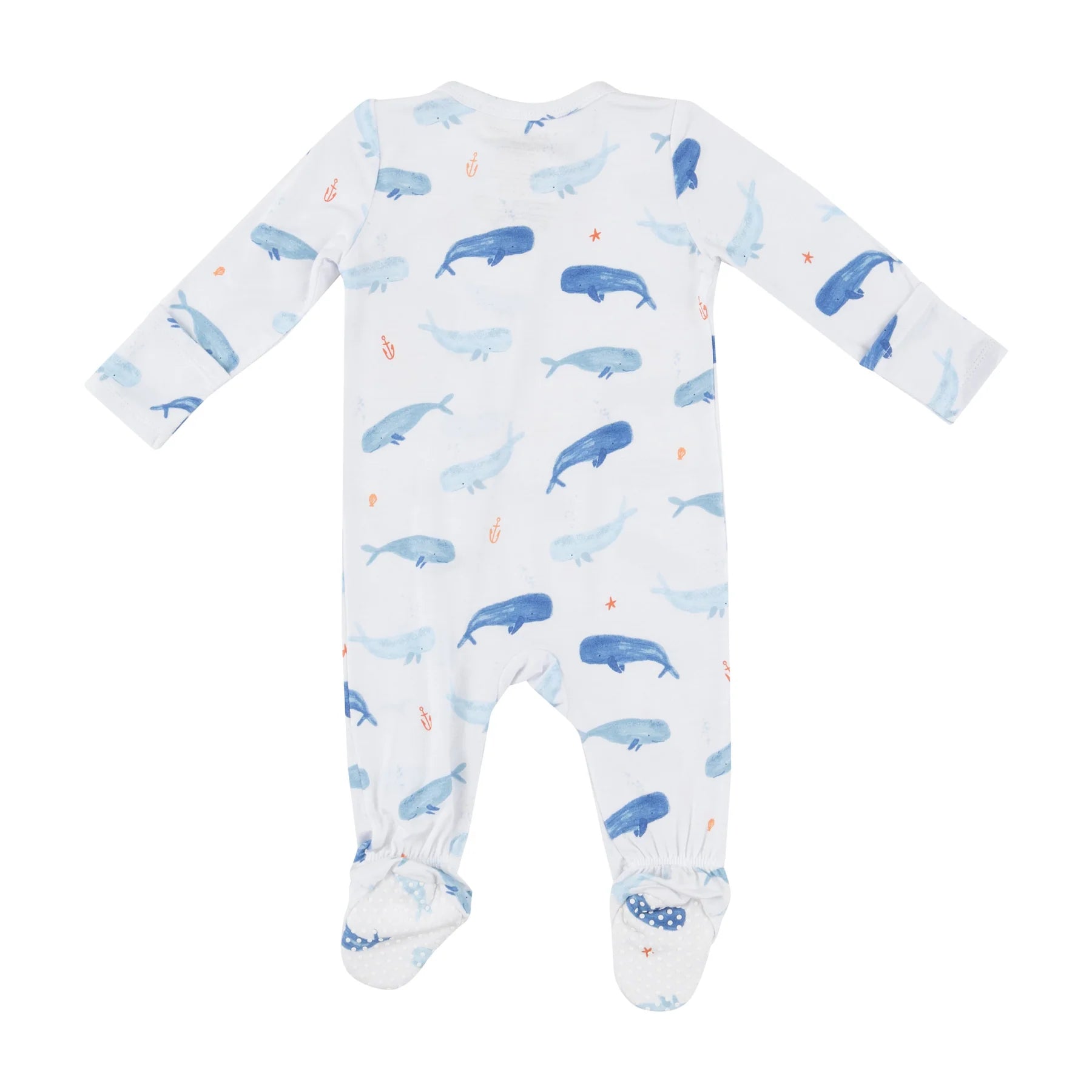 Whale Hello There 2-Way Zipper Footie