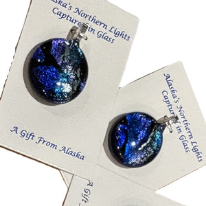 Sand Pebble Pendant - Sea Blue