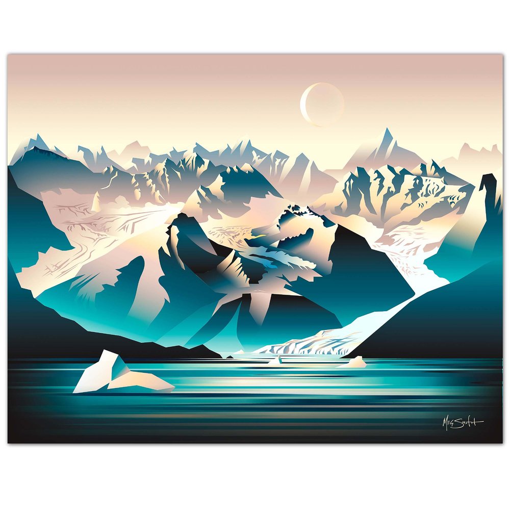 Serene Framed Canvas Print