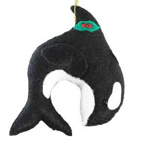 Orca Felt Ornament