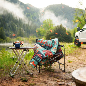 Original Puffy Blanket - Forest Cabin