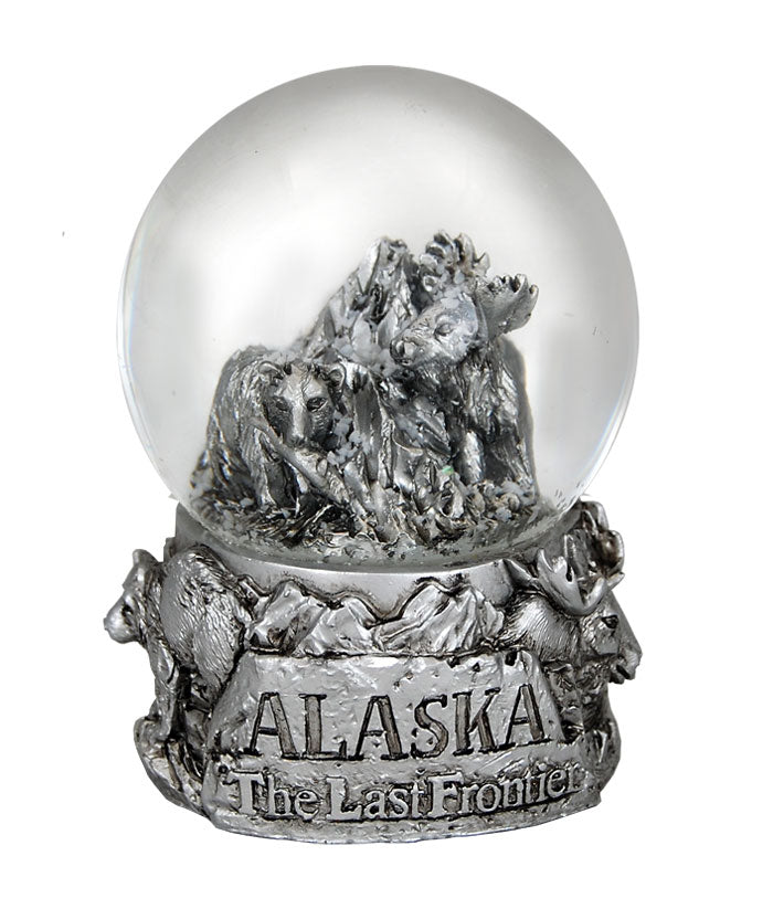 Alaska Silver Snowglobe 65mm