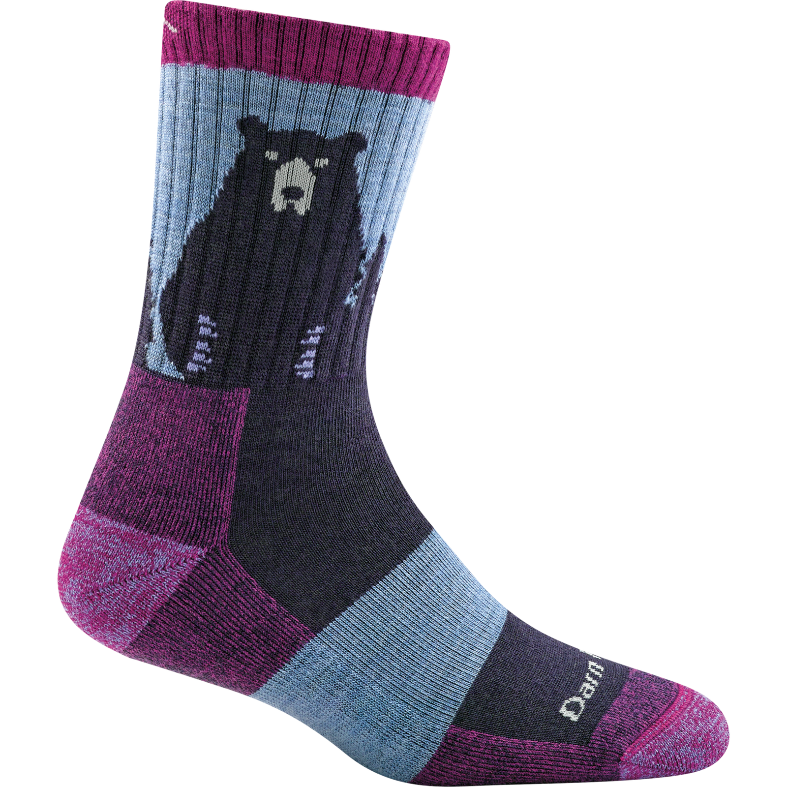 Bear Town Micro Crew Lightweight Hiking Sock for Women