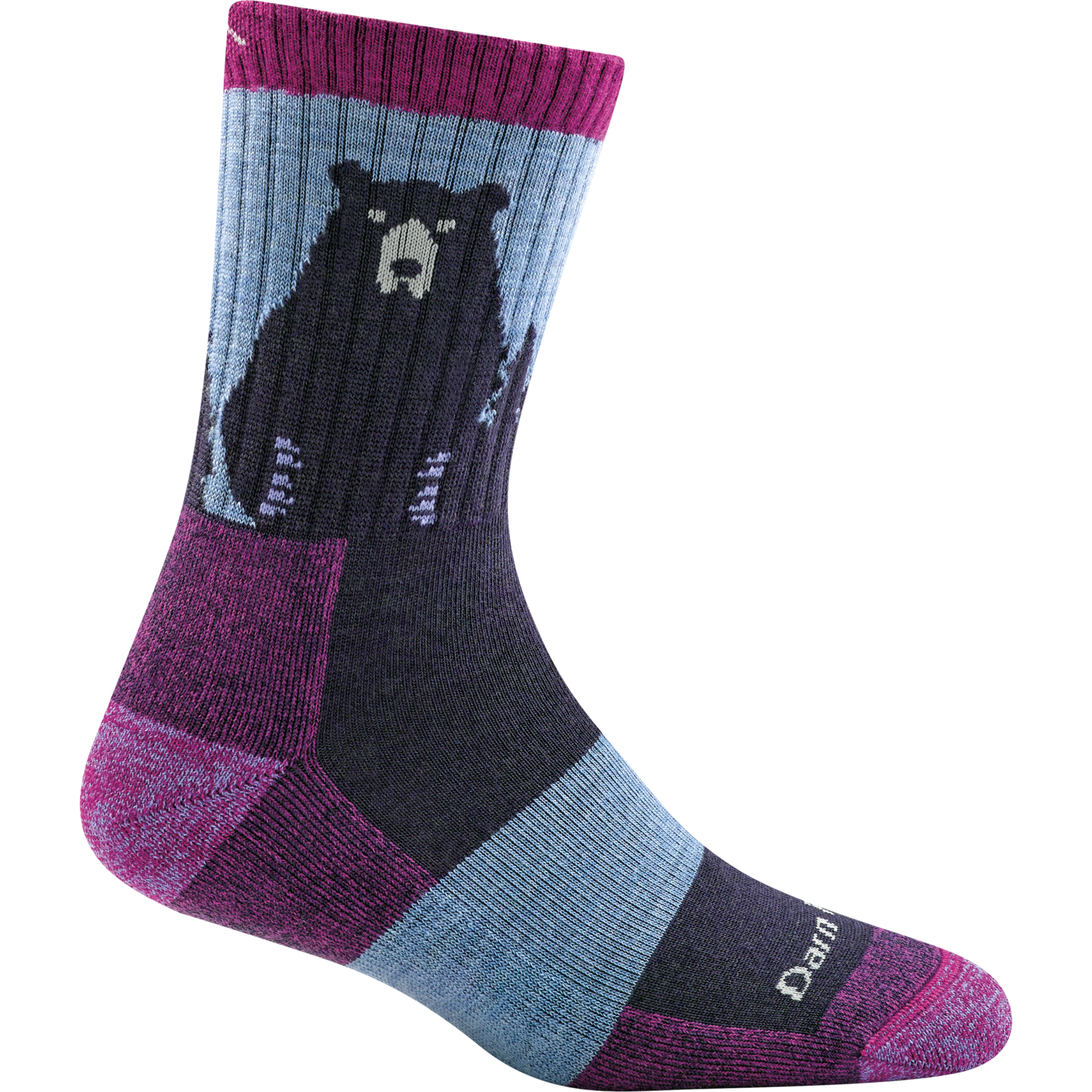 Bear Town Micro Crew Lightweight Hiking Sock - Womens