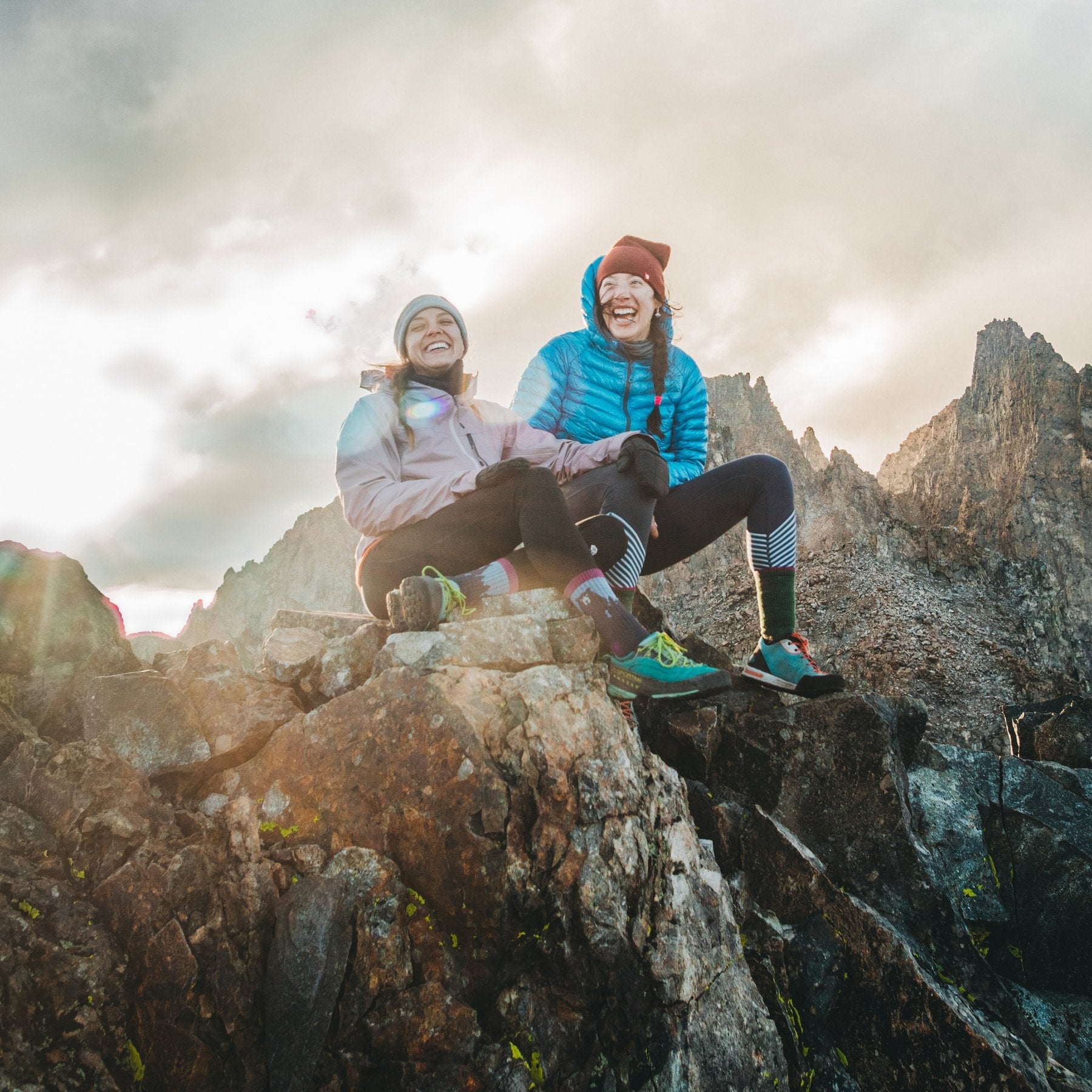 Bear Town Micro Crew Lightweight Hiking Sock for Women