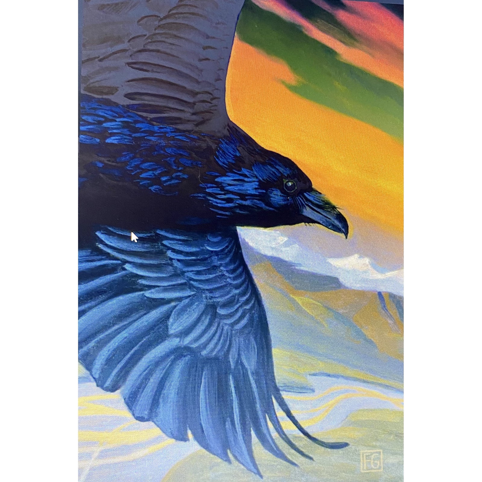 Raven Wanderers - Wood Block by artist Francois Girard