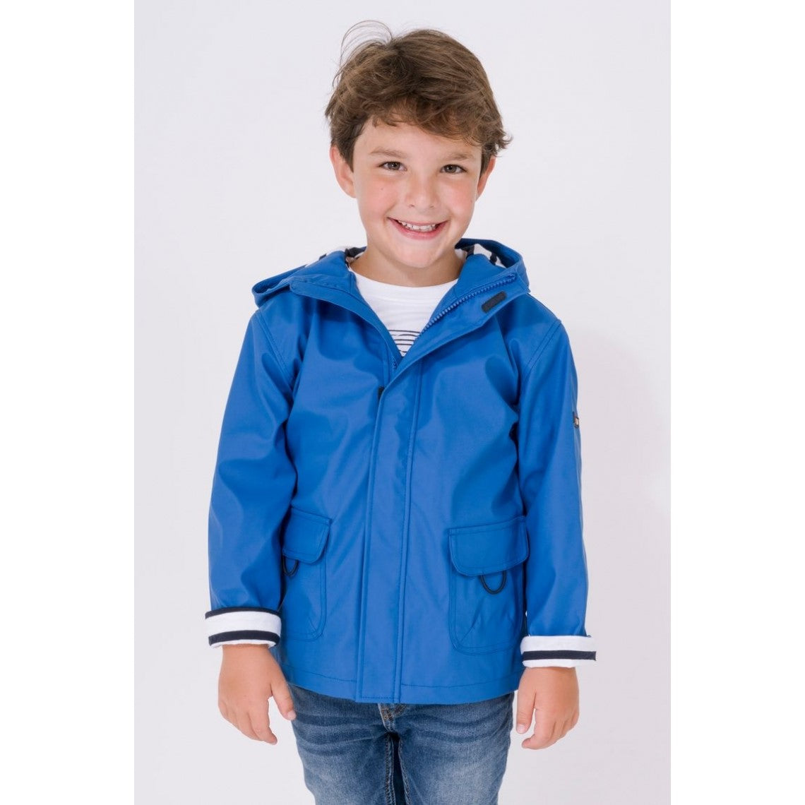 Raincoat With Striped Lining - Youth