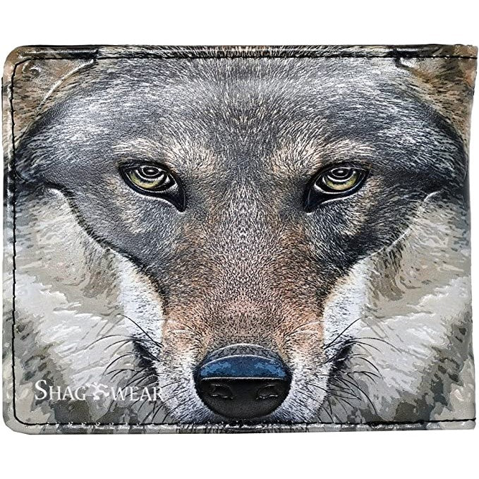 Portrait of Wolf Wallet for Men