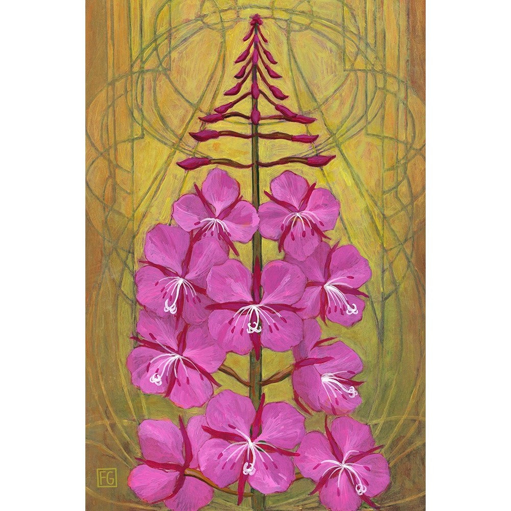Fireweed - Wood Block by artist Francois Girard